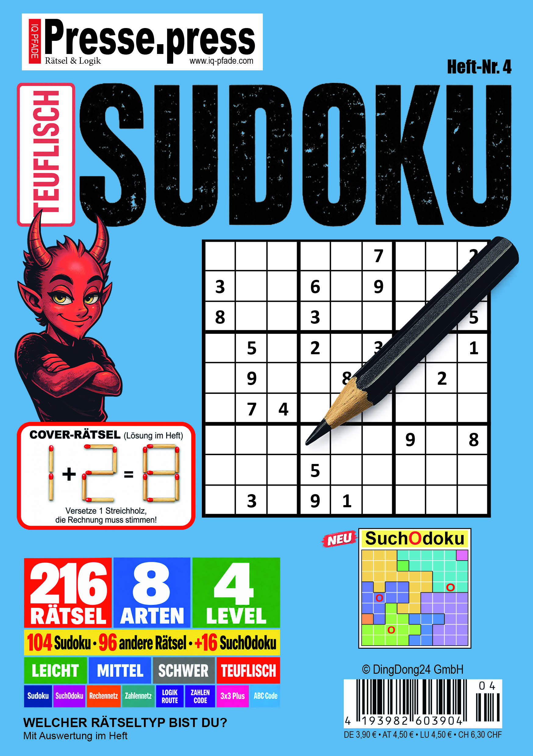 Teuflisch Sudoku – Heft Nr. 4